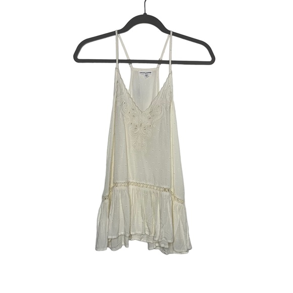 LOVE ON A HANGER Ivory V-Neck Peplum Tank M NWOT - Picture 10 of 16